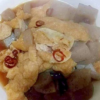 こんにゃくと油揚げの炒め煮/ちょいぴり